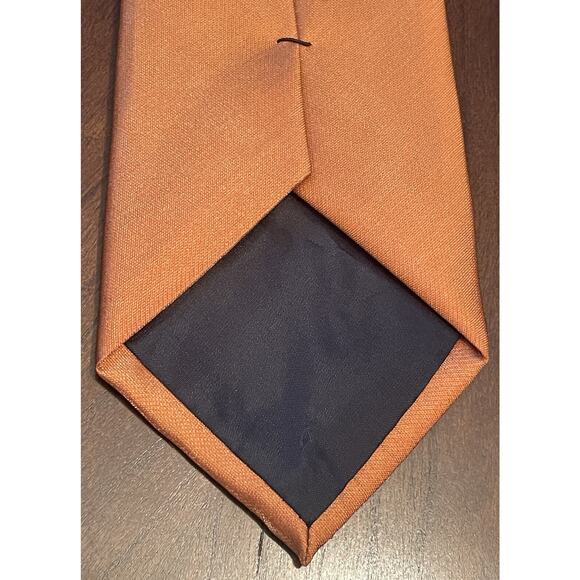 Stafford Performance Orange 60% Silk 40% Nylon Men’s Neck Tie Made In China - Picture 2 of 9